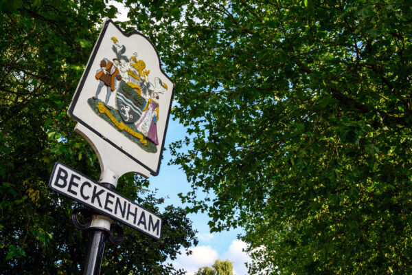 Historical old town sign on Beckenham Green Beckenham Locksmiths